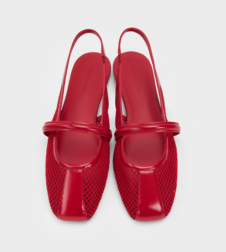 ELLORY Mesh Slingback Flat Shoes