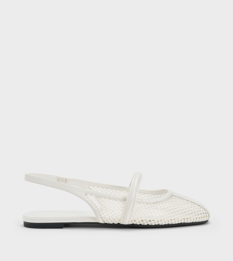 ELLORY Mesh Slingback Flat Shoes
