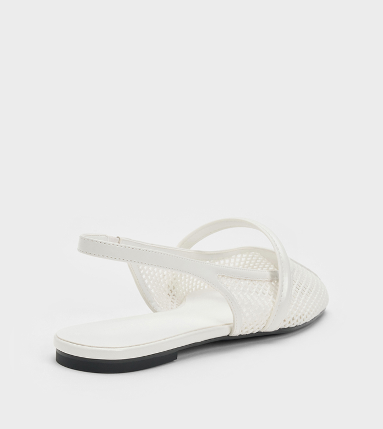 ELLORY Mesh Slingback Flat Shoes