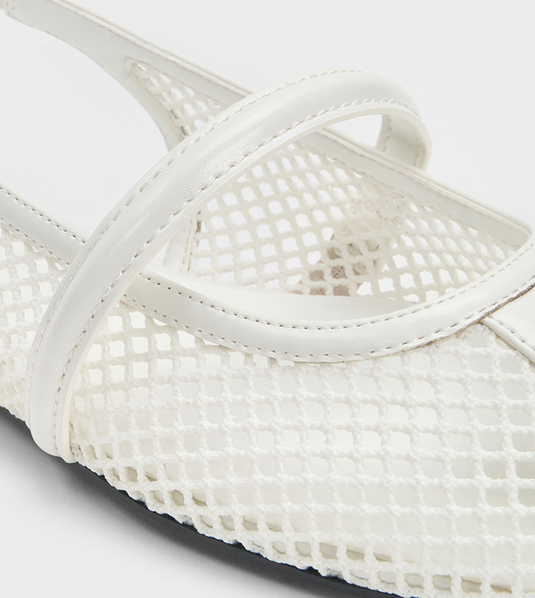 ELLORY Mesh Slingback Flat Shoes