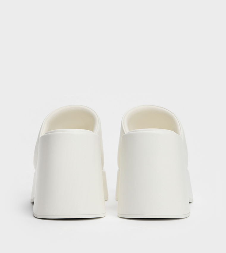 Solid Open Toe Platform Wedge Sandals