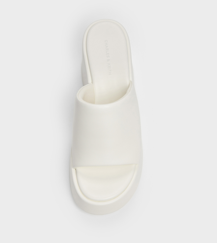 Solid Open Toe Platform Wedge Sandals