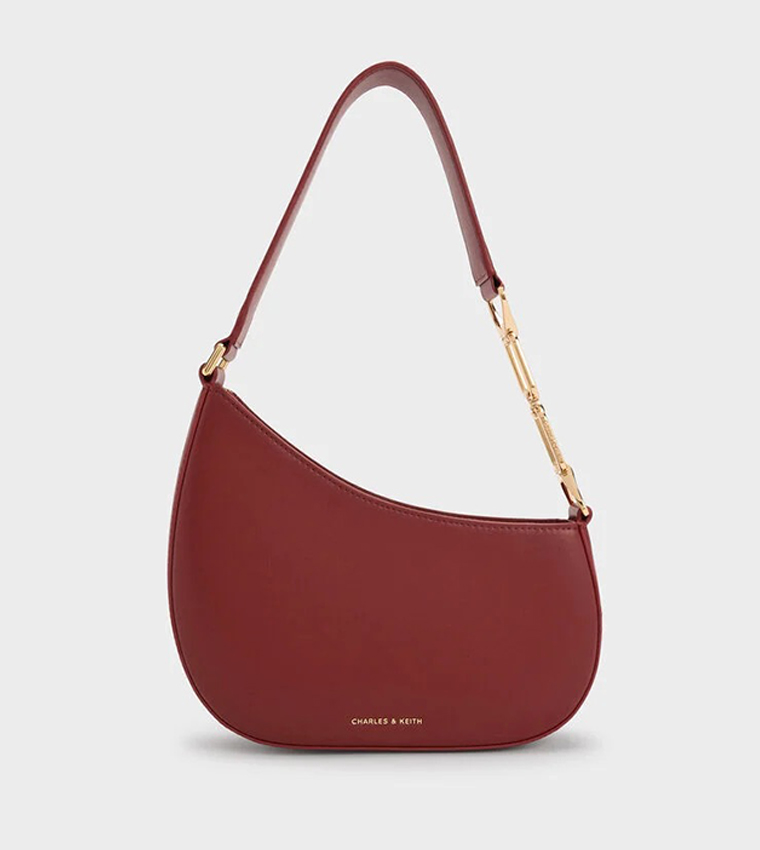 AGATHA Chain Detail Asymmetric Shoulder Bag