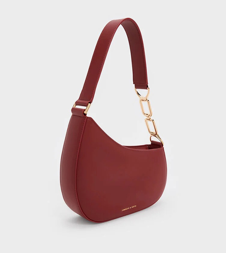 AGATHA Chain Detail Asymmetric Shoulder Bag