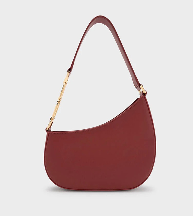 AGATHA Chain Detail Asymmetric Shoulder Bag