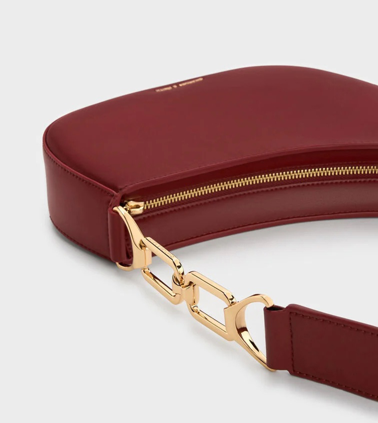 AGATHA Chain Detail Asymmetric Shoulder Bag