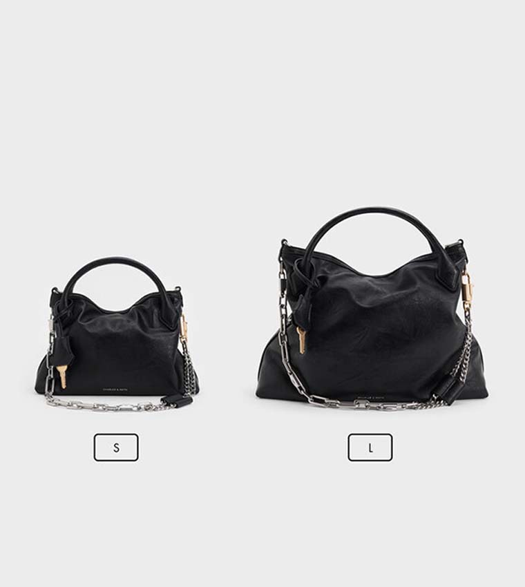Charles & Keith  Tote Bags - BLACK Tote Bags