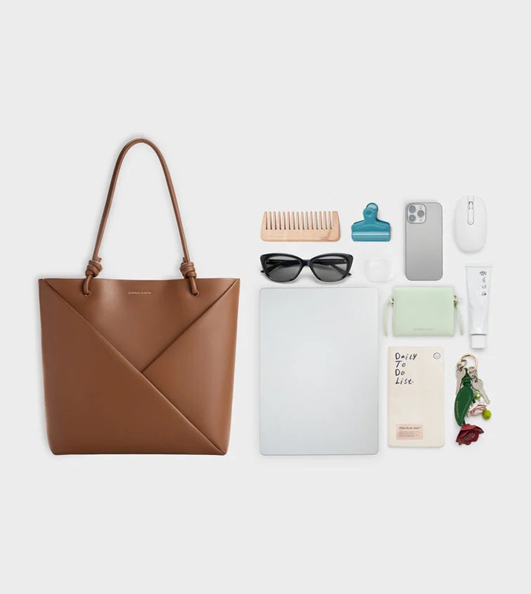 Charles & Keith  Tote Bags - Brown Tote Bags