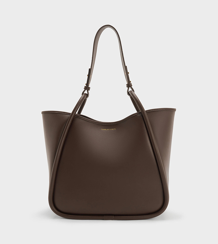 LYLA Textured Tubular Slouchy Tote Bag