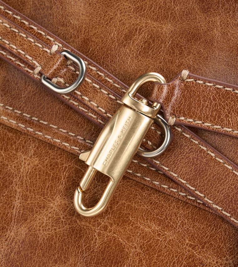 DELFINA Belted Tote Bag