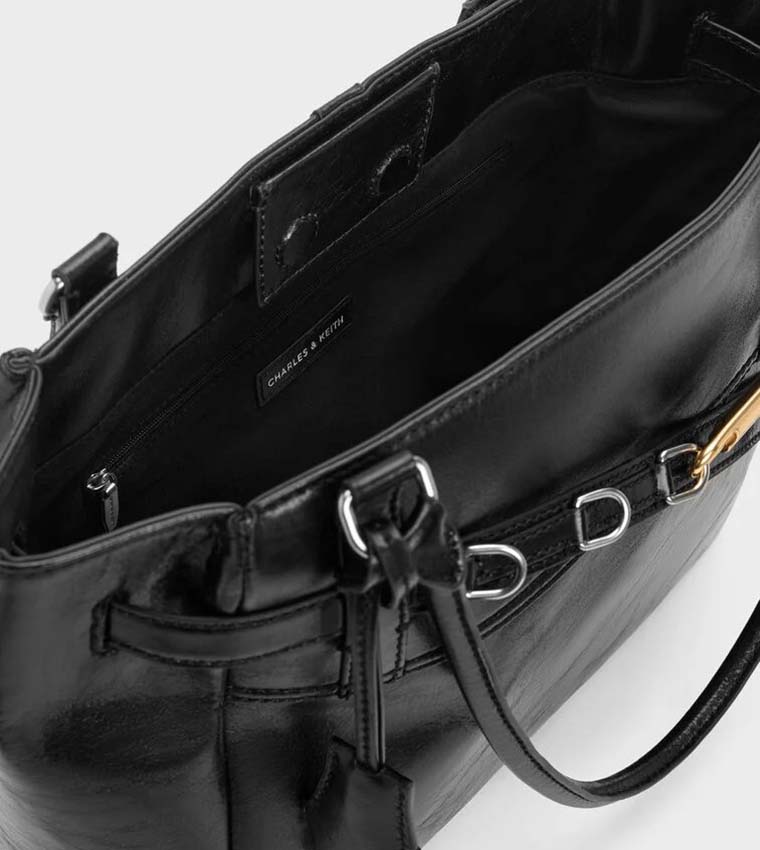Charles & Keith  Tote Bags - BLACK Tote Bags