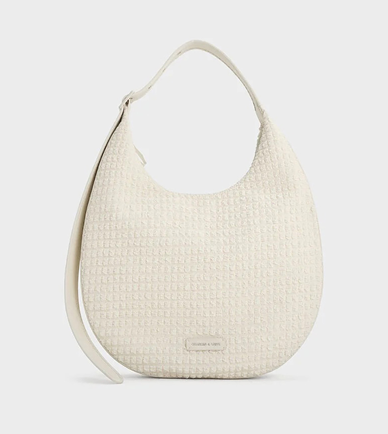Mesh Crescent Hobo Bag