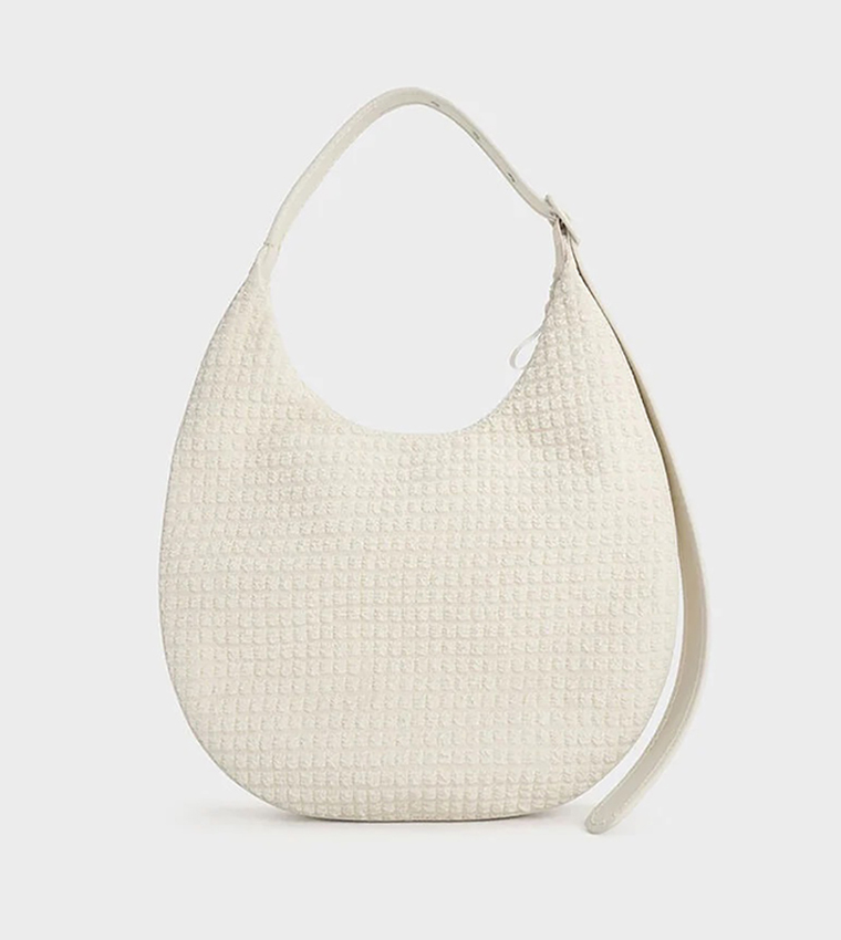 Mesh Crescent Hobo Bag