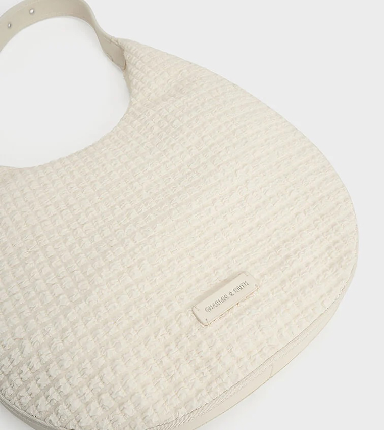 Mesh Crescent Hobo Bag