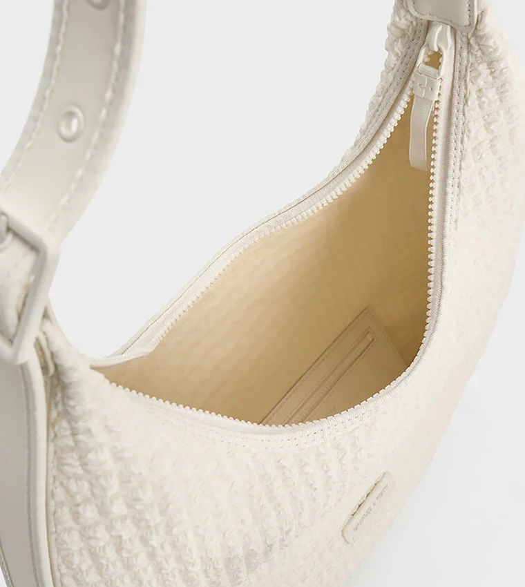 Mesh Crescent Hobo Bag