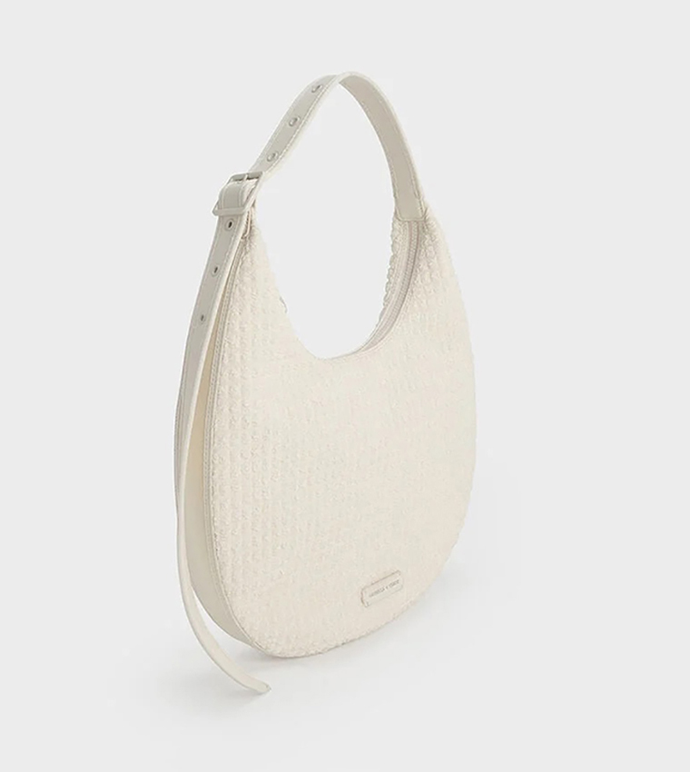 Mesh Crescent Hobo Bag