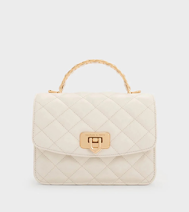 CRESSIDA Quilted Top Handle Bag