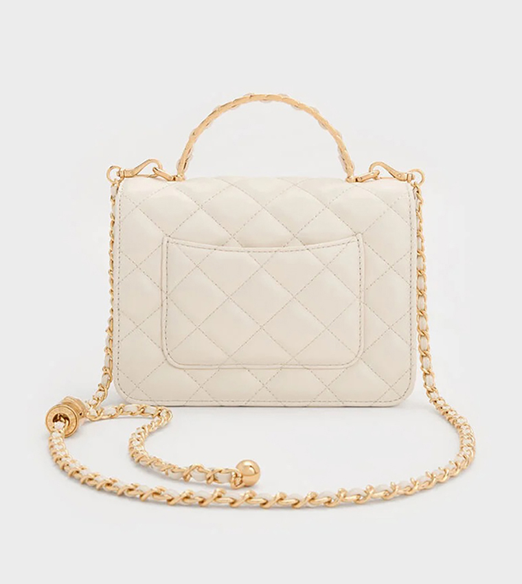 CRESSIDA Quilted Top Handle Bag