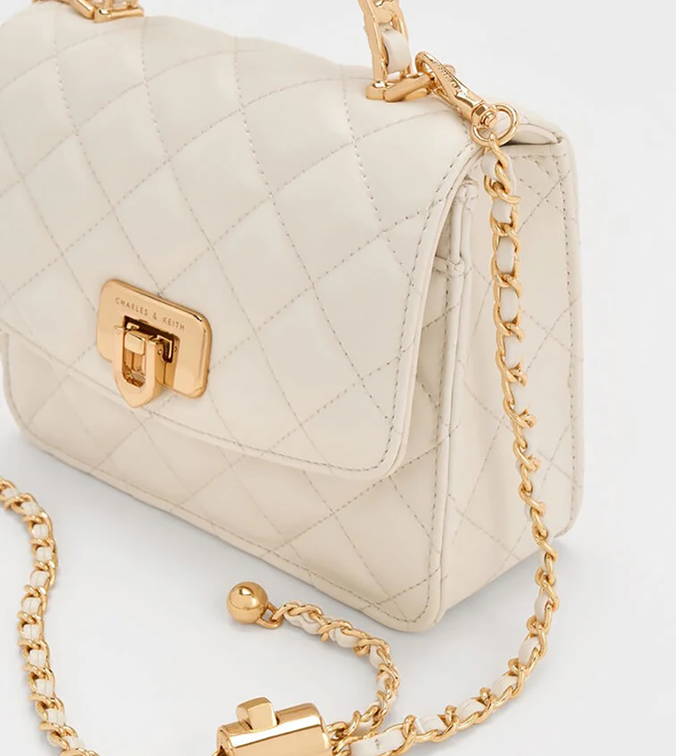 CRESSIDA Quilted Top Handle Bag