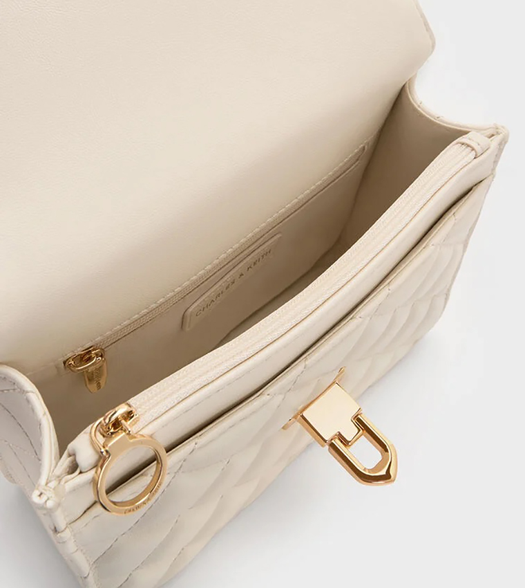 CRESSIDA Quilted Top Handle Bag