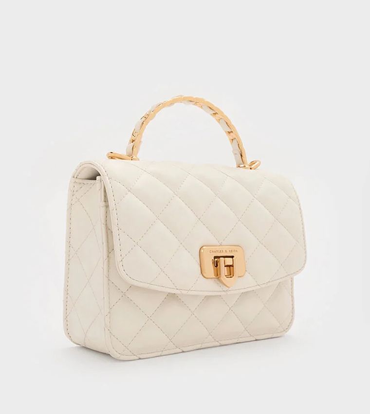 CRESSIDA Quilted Top Handle Bag
