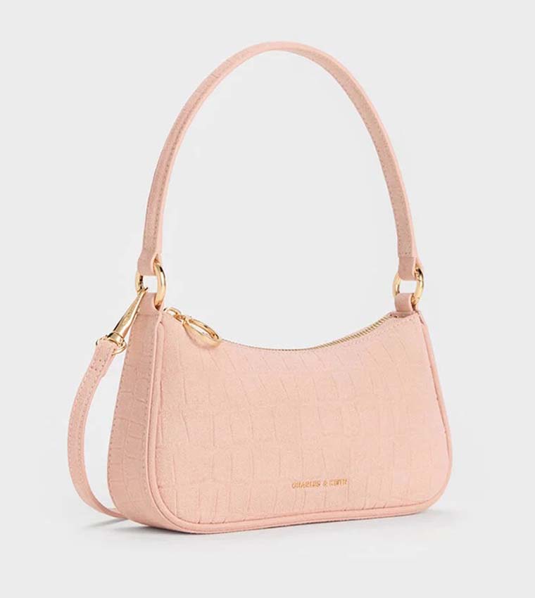 Charles & Keith  Shoulder Bags - Pink Shoulder bags