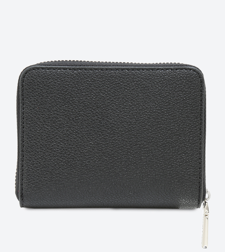 Basic Square Black Wallet