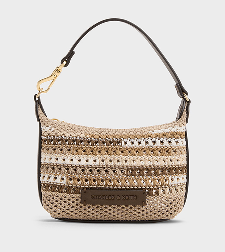IDA Multi-Striped Knitted Mini Bag