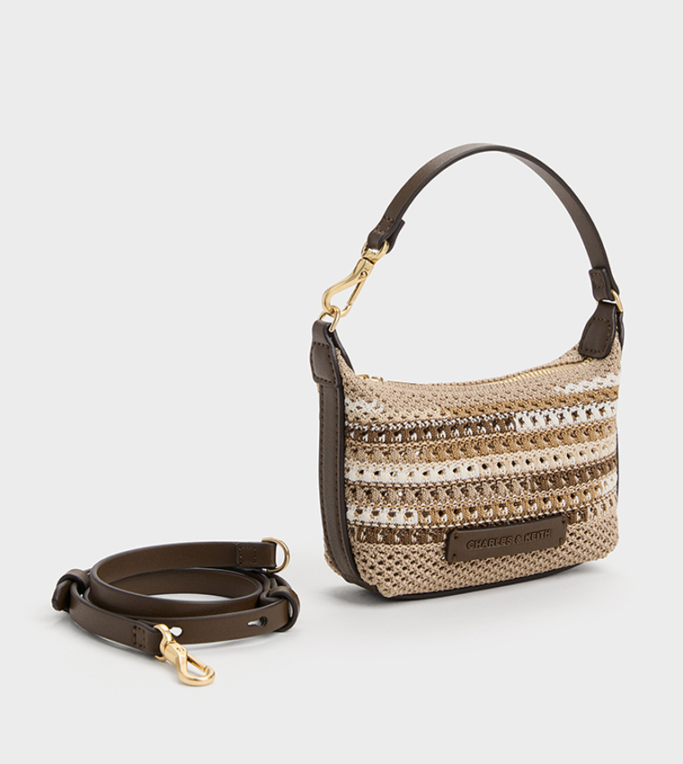 IDA Multi-Striped Knitted Mini Bag