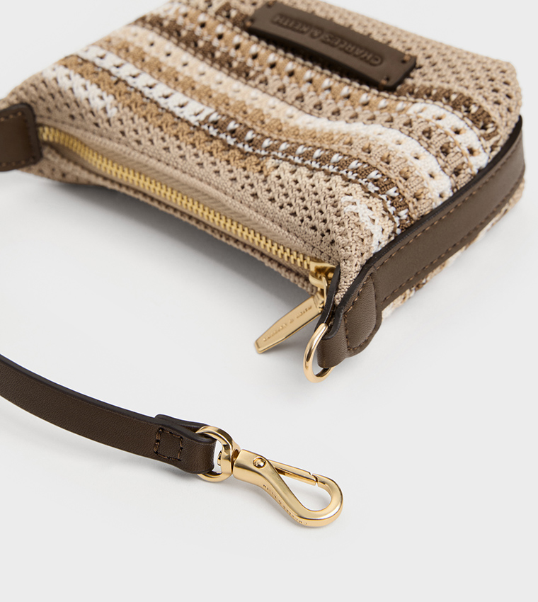 IDA Multi-Striped Knitted Mini Bag