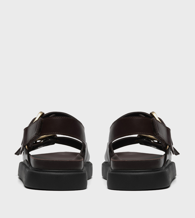 Clarks  Flat Sandals - Brown Flat Sandals