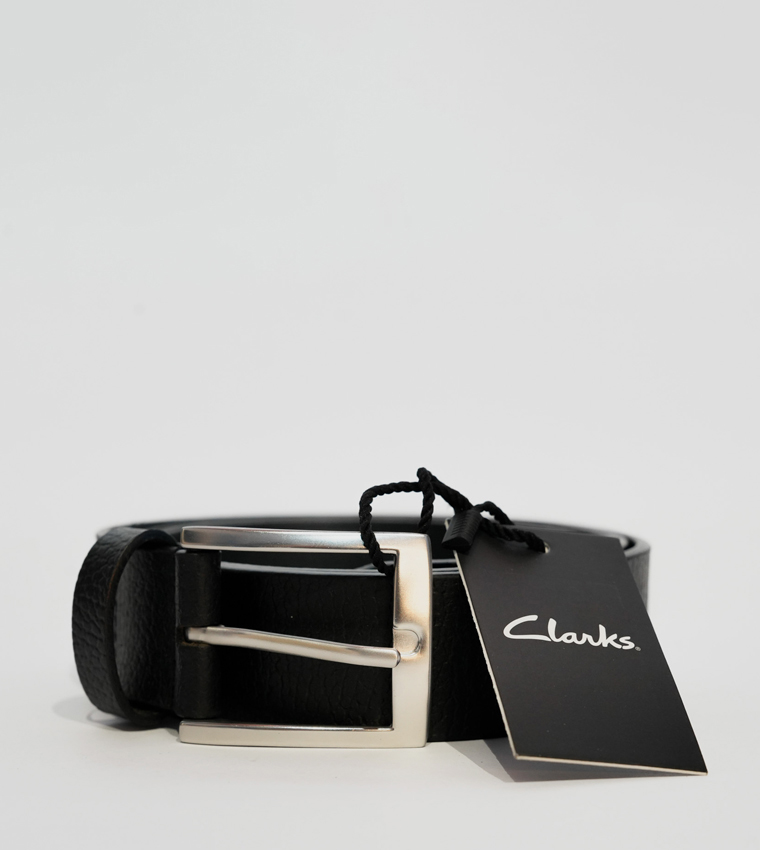 حزام جلد بمشبك 