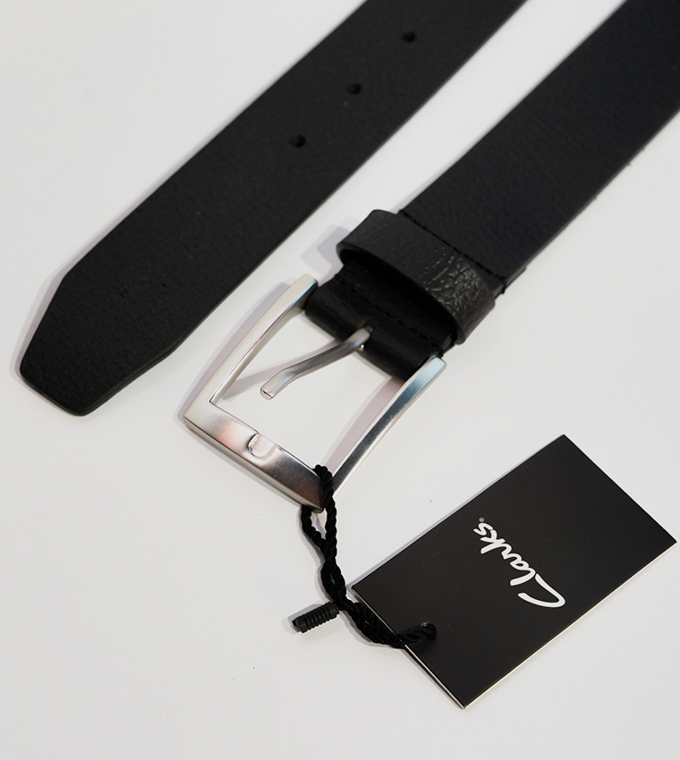 حزام جلد بمشبك 