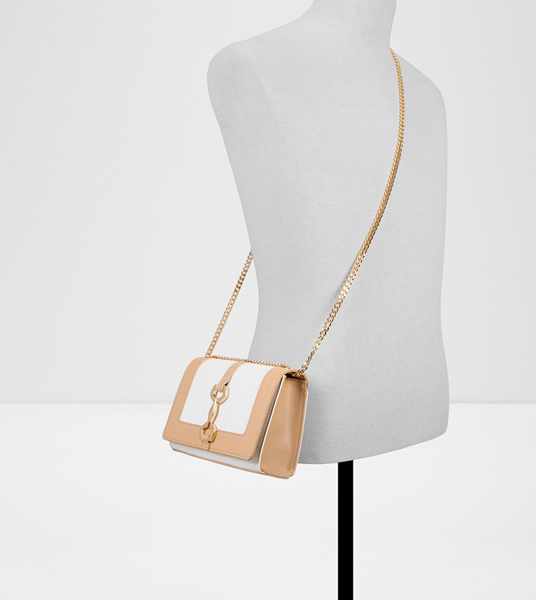 CLAIRISSIA Color Block Flap Crossbody Bag