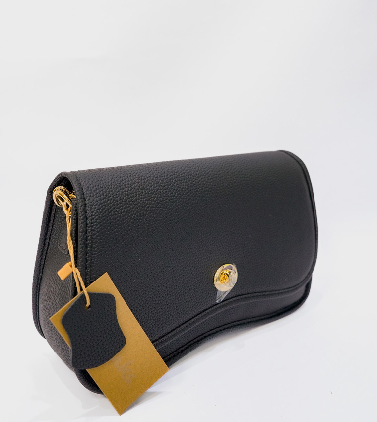 HOVESS Textured Flap Crossbody Bag