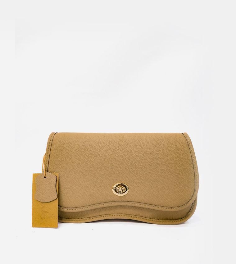 HOVESS Textured Flap Crossbody Bag