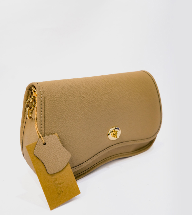 HOVESS Textured Flap Crossbody Bag