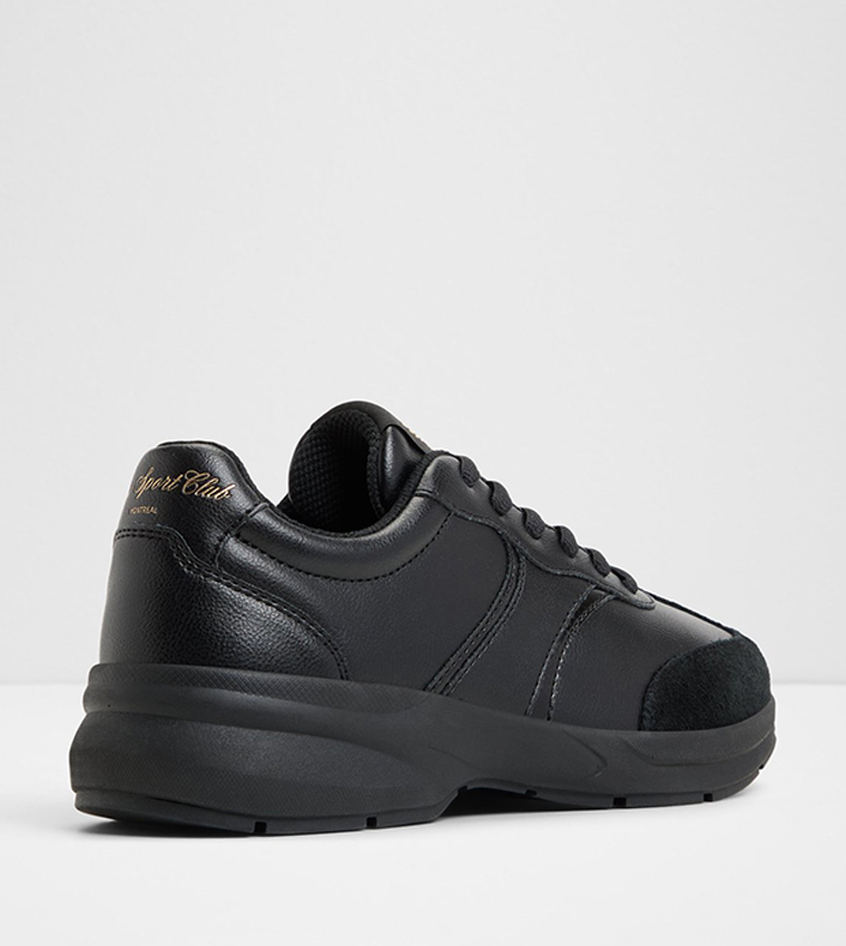 CLUBCHIC Textured Lace-Up Sneakers