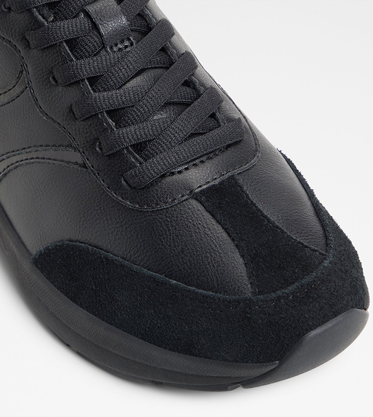 CLUBCHIC Textured Lace-Up Sneakers