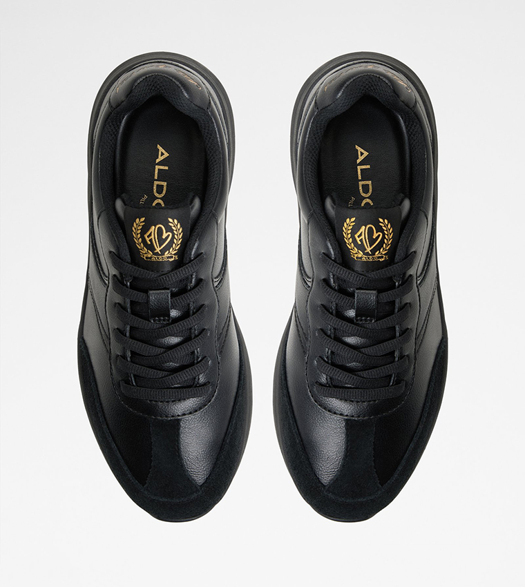 CLUBCHIC Textured Lace-Up Sneakers