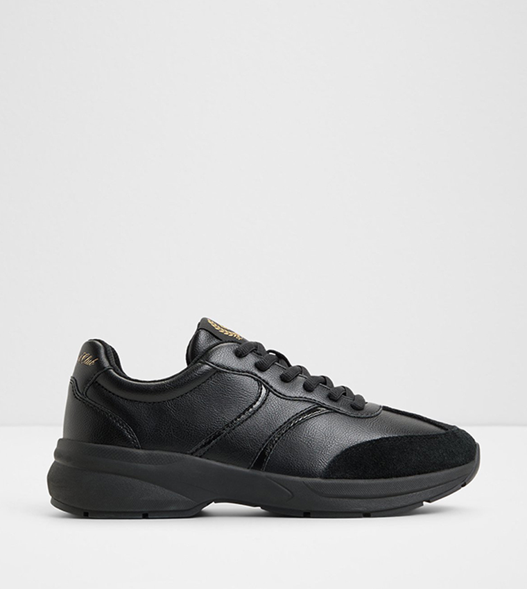 CLUBCHIC Textured Lace-Up Sneakers