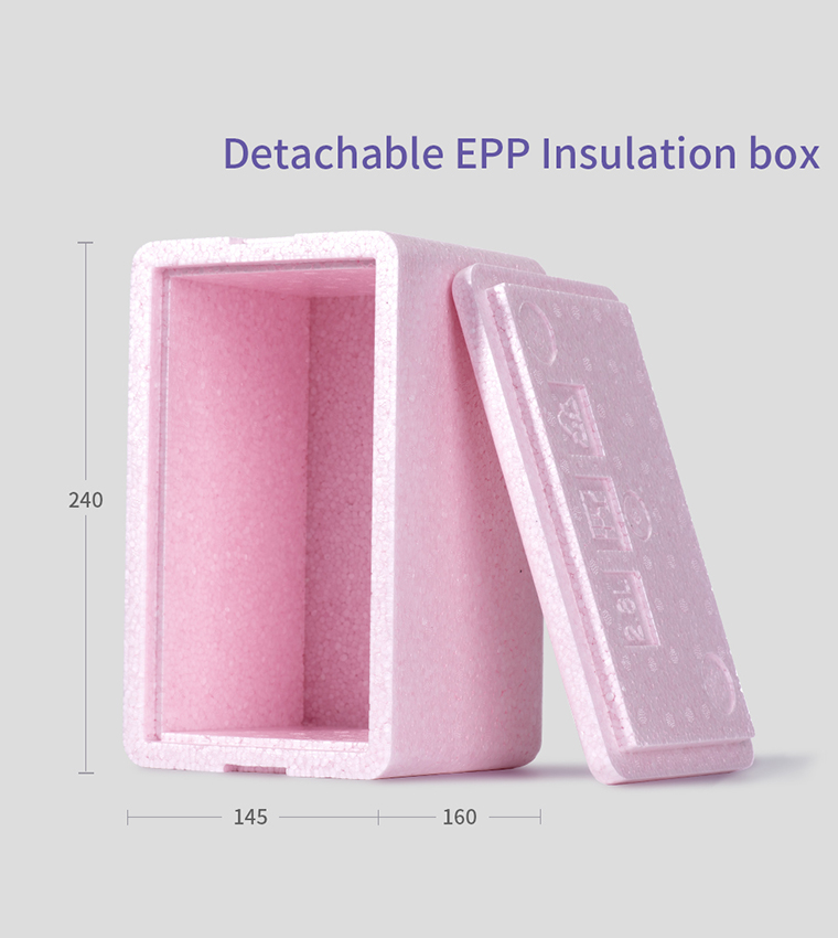 حقيبة غداء معزولة مع صندوق حراري و4 قطع مجموعة أكياس ثلج بنقشة القرش