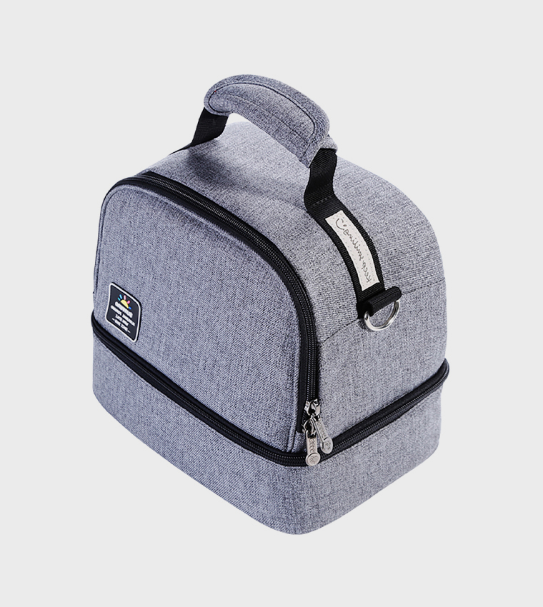 Insulated Lunch Bag with 4 Piece Penguin Ice Pack Set