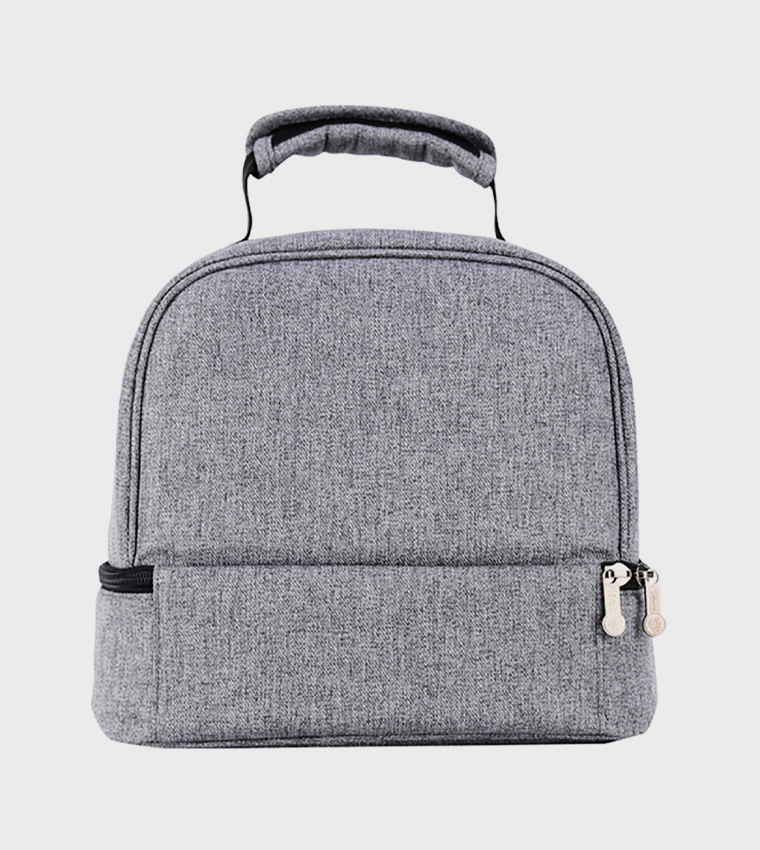 Insulated Lunch Bag with 4 Piece Penguin Ice Pack Set