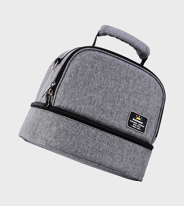 Insulated Lunch Bag with 4 Piece Penguin Ice Pack Set