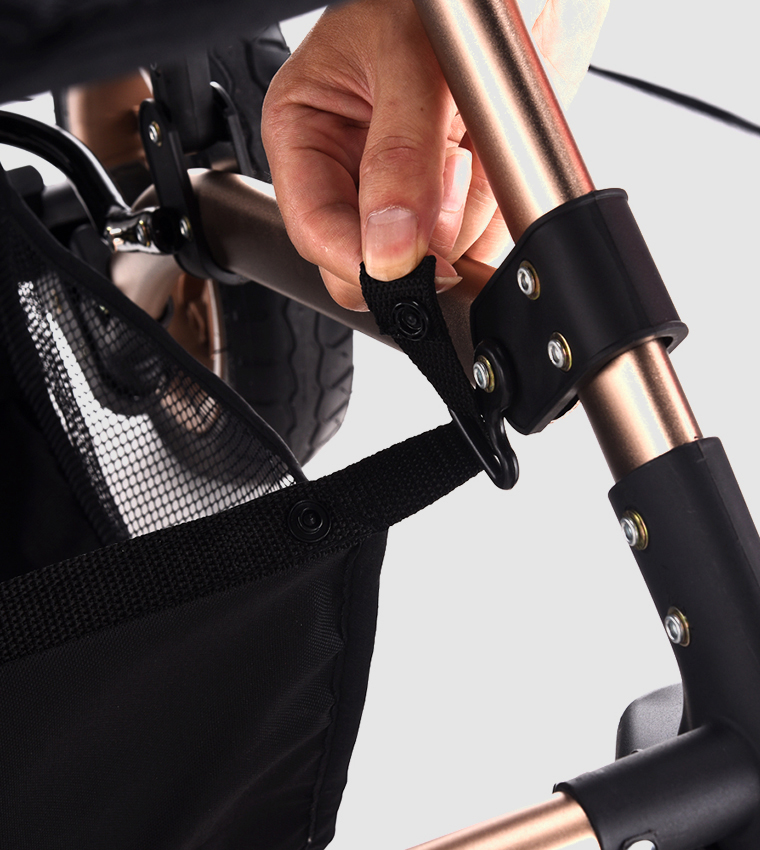 3 In 1 Pram Stroller with Fashion Diaper Tote Bag