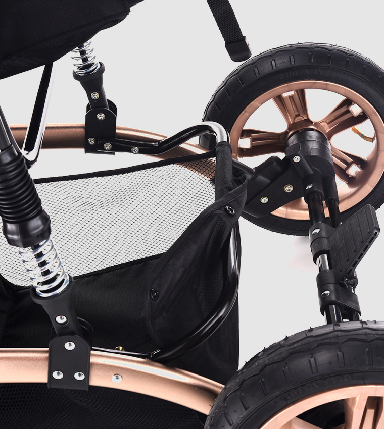 3 In 1 Pram Stroller with Fashion Diaper Tote Bag