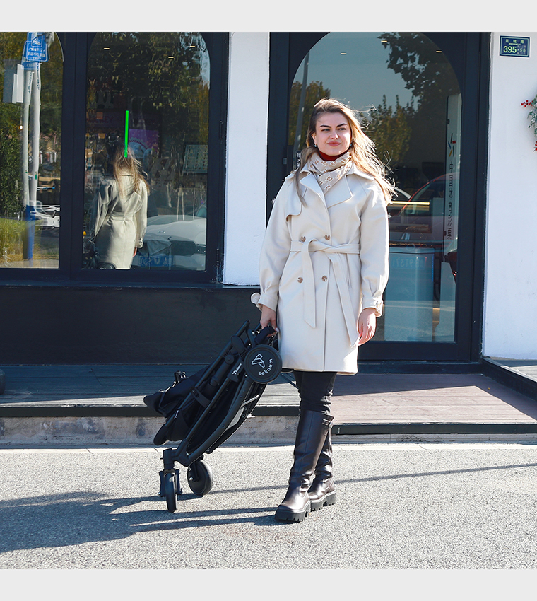 Stroller with Rocker and Diaper Tote Bag Set