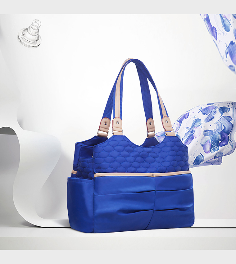 Stroller with Rocker and Diaper Tote Bag Set