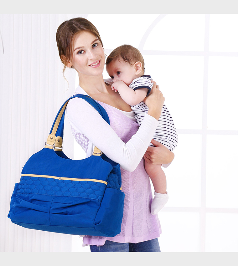 Stroller with Rocker and Diaper Tote Bag Set